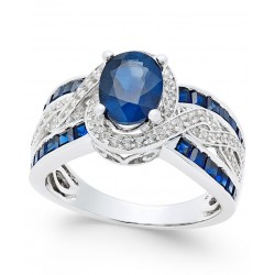 Sapphire (2-3/4 ct. t.w.) Ring in 14k White Gold